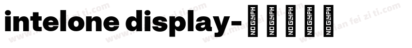 intelone display字体转换